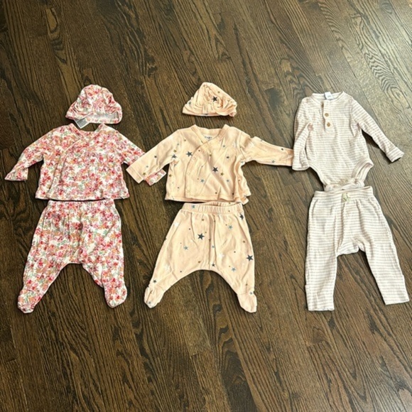 Baby girl old navy matching set bundle floral stars stripes - Picture 1 of 7